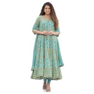 Women Cotton Tiered Printed Suit Set