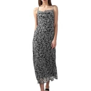 Women Floral Print Shift Midi Dress